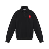 Little Parni Black Polo Sweater