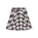 One Child Plaid Sub Plaid Pleated Skirt