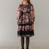 Petite Amalie Hydrangea Print Dress