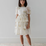 Petite Amalie Spring Meadow Butterfly Dress