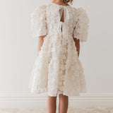 Petite Amalie Vanilla Daisy Organza Dress