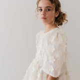 Petite Amalie Vanilla Daisy Organza Dress