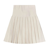 Teela Ivory Pleated Skirt