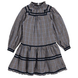 Jaybee Plaid Drop Waist Dress