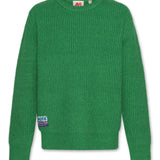 A076 Green Waffle Damon Sweater