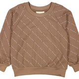 MarMar Taupe Stripe Logo Theos Sweatshirt