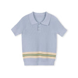 One Child Light Blue Pastel Knit Top