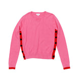 Luna Pink Kate Button Sweater