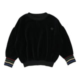 Analogie Black Velour Sweatshirt