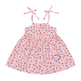 Piupiuchick Pink Flowers Short Dress