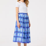 Molo Blue Checks Brisali Skirt