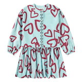 Molo Velvety Hearts Cloud Dress