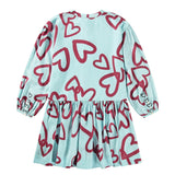 Molo Velvety Hearts Cloud Dress