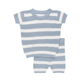 Looms Blue Stripe Knit set