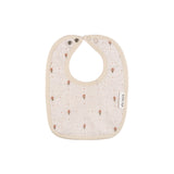 Ely's & Co Pink Floral Grid Collection Muslin Bib