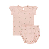 Ely's & Co Pink Tulip Embroidered Collection Set