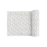 Ely's & Co Sage On Ivory Muslin Vine Swaddle