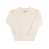 Looms Ivory Knit Pointelle Cardigan