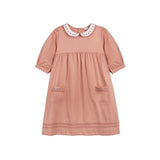 Looms Rose Pink Tulip 3/4 Sleeve Dress