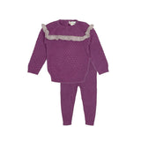 Teela Purple/Light Pink Ruffle Baby Set