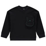 Jaybee Black Quilted Sweatshirt