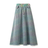 No Name Colorful Denim Skirt