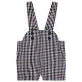 Jaybee Plaid Suspender Shorts