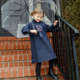 Mode Avant Paris Navy Umbrella Dress