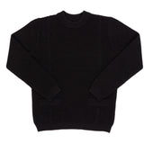 Klai Black Cable Front Sweater