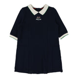 Analogie Navy Long Sleeve Pique Dress