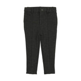 Lil Legs Heather Grey Knit Pants With Seam