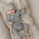 Ely's & Co Blue/Silver Amore Collection Footie & Beanie