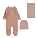 Lilette Heathered Pink Velour Bonjour Take Me Home Set