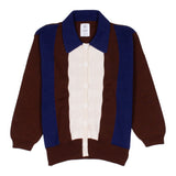 Wynken Choc/Navy Stripe Knit Sweater