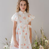 Steph Petite Rose Print Voile Dress