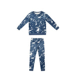 Crew Blue Tie Dye Velour Pj’s