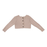 Analogie Pink Rib Knit Shrug