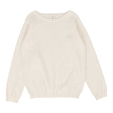 Analogie Natural Ivory Long Sleeve Crewneck Sweater