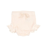 Buho Ivory Rib Ruffle Bloomers