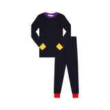 Parni Navy/Purple Colorblock Pj's