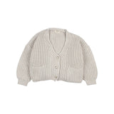 Buho Light Grey Pockets Cardigan