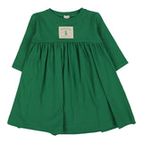 Lil Legs Green Three Quarter Sleeve Patch Dress