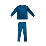 Crew Blue Rib Velour Pj’s