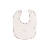 Ely's & Co Ivory/Pink Little One Bib