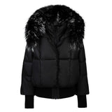 Pramie Black Ribbon Teen Down Coat