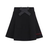 Little Parni Black Logo Skirt