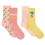 Molo Warm Coral Nomi 4-Pack Socks