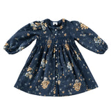 Klai Navy Crinkle Dress