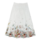 Zaikamoya Ivory Floral Gretchen Skirt