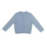 Zaikamoya Baby Blue Ribbed Cardigan